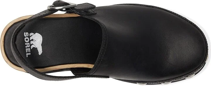 SOREL Roam'N Clogtm Rvt Women's Slippers Black/Black : 8.5 B - Medium, Leather - Image 2