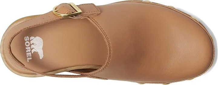 SOREL Roam'N Clogtm Rvt Women's Slippers Tawny Buff/Gum : 8 B - Medium, Leather - Image 2