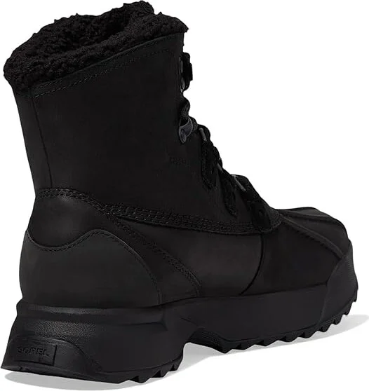 SOREL Scout 87'tm Lux Waterproof Men's Snow Shoes Black/Black : 11 D - Medium, Leather - Image 4