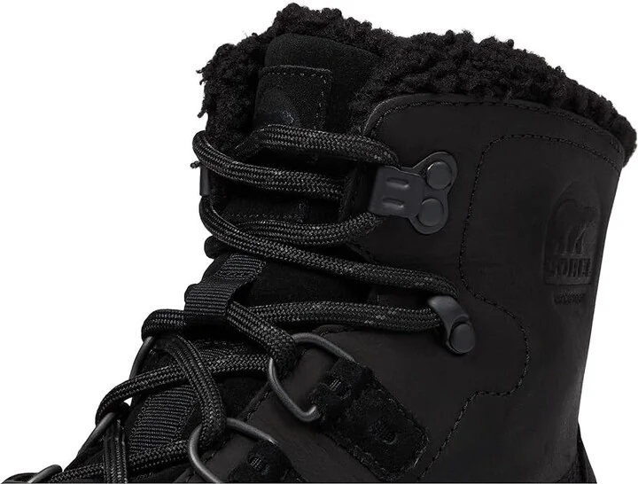 SOREL Scout 87'tm Lux Waterproof Men's Snow Shoes Black/Black : 11 D - Medium, Leather - Image 5