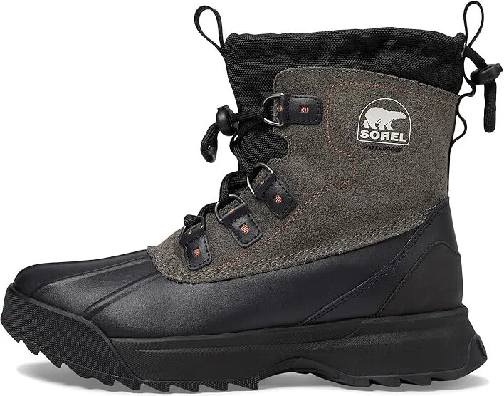 SOREL Scout 87'tm XT Waterproof Men's Snow Shoes Black/Quarry : 11 D - Medium, Leather/Suede - Image 5