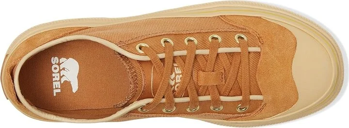 SOREL Scout N Abouttm Low Sneakers Women's Shoes Canyon Gold/Gold Leaf : 7 B - Medium, Canvas/Leather/Suede - Image 2