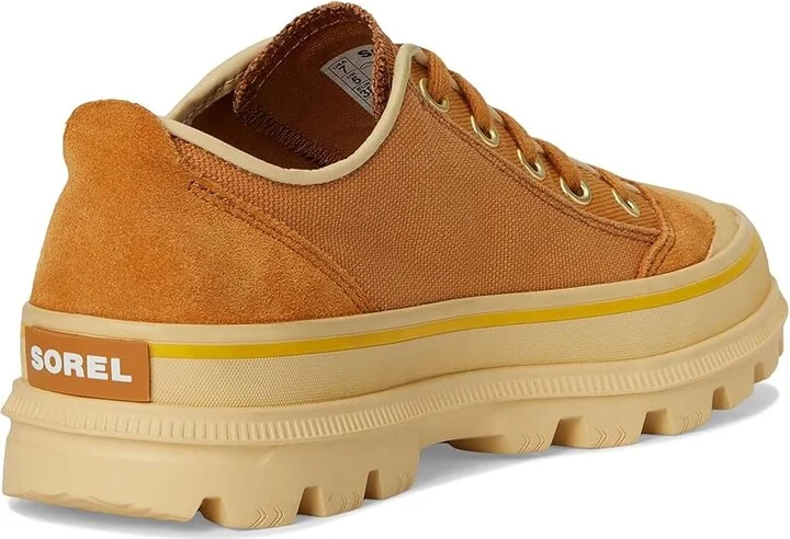 SOREL Scout N Abouttm Low Sneakers Women's Shoes Canyon Gold/Gold Leaf : 7 B - Medium, Canvas/Leather/Suede - Image 4