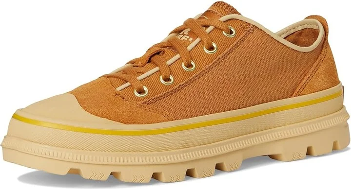 SOREL Scout N Abouttm Low Sneakers Women's Shoes Canyon Gold/Gold Leaf : 7 B - Medium, Canvas/Leather/Suede - Image 5