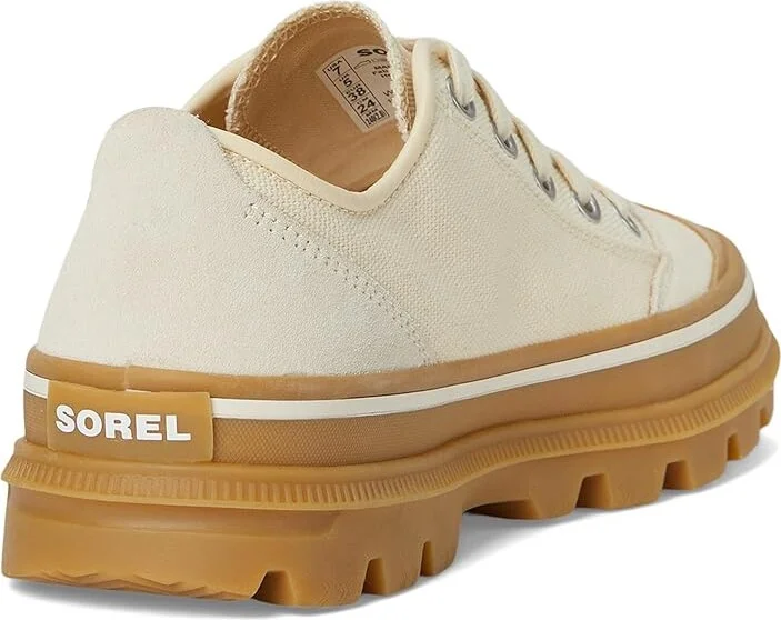 SOREL Scout N Abouttm Low Sneakers Women's Shoes Chalk/Gum : 7 B - Medium, Canvas/Leather/Suede - Image 4