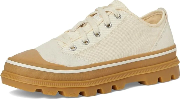 SOREL Scout N Abouttm Low Sneakers Women's Shoes Chalk/Gum : 7 B - Medium, Canvas/Leather/Suede - Image 5