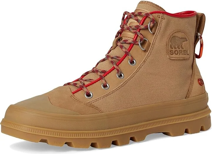 SOREL Scout N Abouttm Mid Sneakers Gear Chukka Men's Shoes Caribou Buff/Gum : 7 D - Medium, Canvas - Image 5