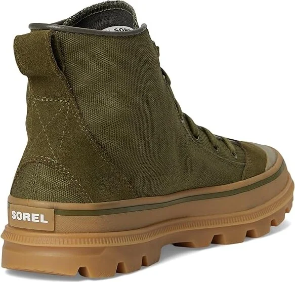 SOREL Scout N Abouttm Mid Sneakers Men's Shoes Utility Green/Gum : 8 D - Medium, Canvas/Rubber - Image 4