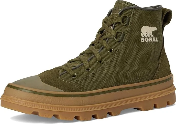SOREL Scout N Abouttm Mid Sneakers Men's Shoes Utility Green/Gum : 8 D - Medium, Canvas/Rubber - Image 5