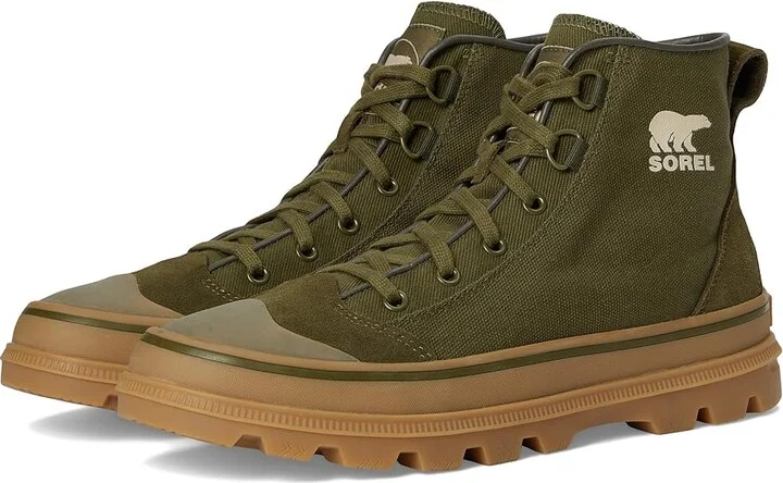 SOREL Scout N Abouttm Mid Sneakers Men's Shoes Utility Green/Gum : 8 D - Medium, Canvas/Rubber