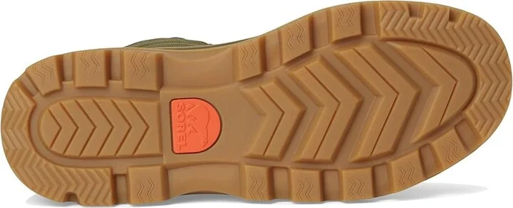 SOREL Scout N Abouttm Mid Sneakers Women's Shoes Utility Green/Gum : 8 B - Medium, Canvas/Leather - Image 3