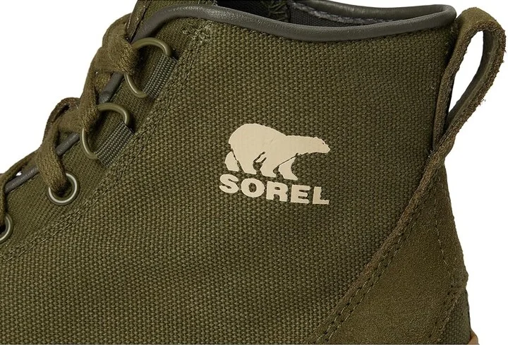 SOREL Scout N Abouttm Mid Sneakers Women's Shoes Utility Green/Gum : 8 B - Medium, Canvas/Leather - Image 7