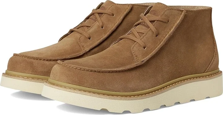 SOREL Slabtown 62' Stoic Mid Men's Slip on Shoes Velvet Tan/Bleached Ceramic : 7.5 D - Medium, Suede