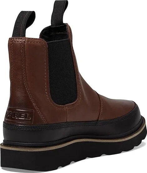 SOREL Slabtown 62'tm Chelsea Waterproof Men's Boots Tobacco/Black : 10.5 D - Medium, Suede - Image 4