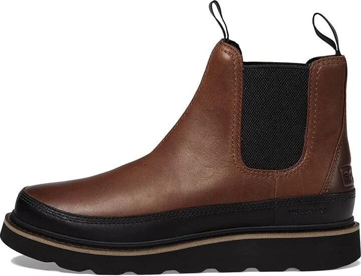 SOREL Slabtown 62'tm Chelsea Waterproof Men's Boots Tobacco/Black : 10.5 D - Medium, Suede - Image 5