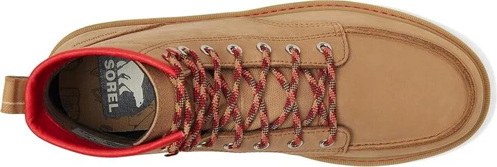 SOREL Slabtown 62tm Moc Toe Gear Chk WP Men's Boots Caribou Buff, Caribou Beige : 10.5 D - Medium, Leather/Suede - Image 2
