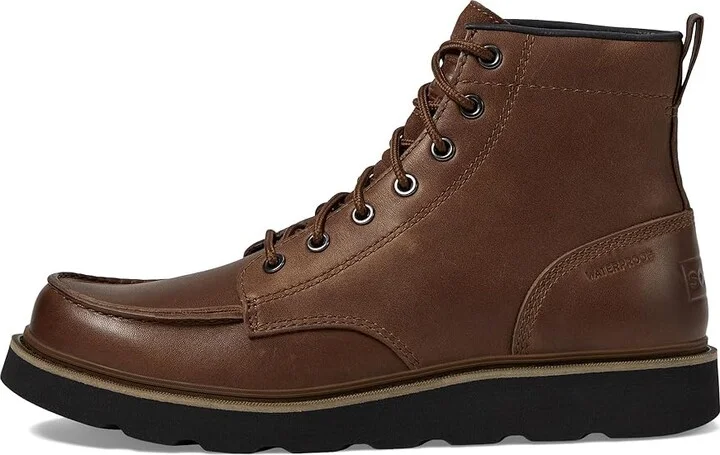 SOREL Slabtown 62'tm Moc Waterproof Men's Boots Tobacco/Black : 10.5 D - Medium, Leather/Suede - Image 6