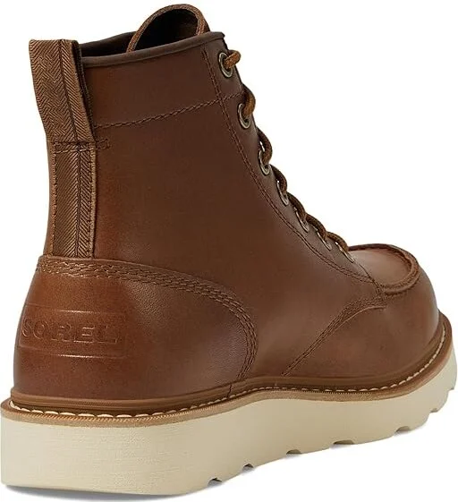 SOREL Slabtown 62'tm Moc Waterproof Men's Boots Velvet Tan/Tobacco : 11 D - Medium, Leather/Suede - Image 4