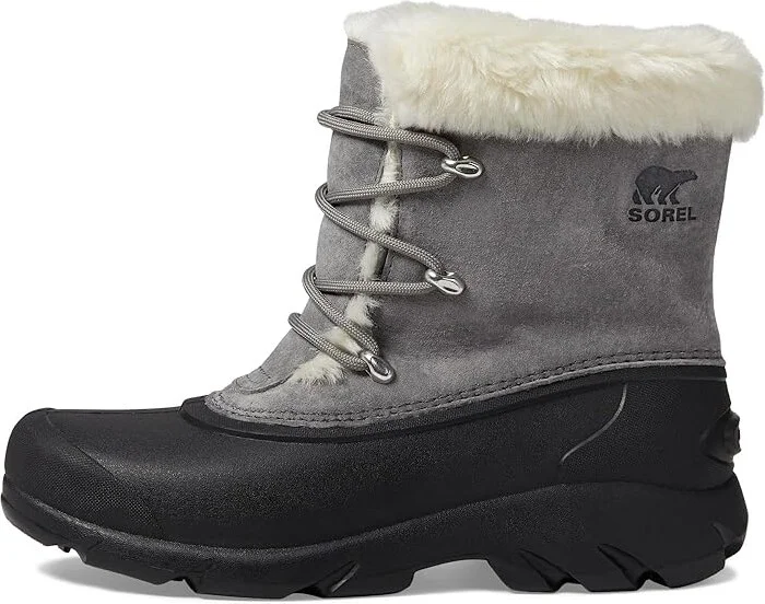 SOREL Snow Angeltm Lace Women's Boots Quarry/Black : 11 B - Medium, Rubber/Suede - Image 5