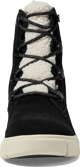 SOREL Sorel Explorertm III Joan Cozy Waterproof Women's Snow Shoes Black/Chalk : 7 B - Medium, Rubber/Suede - Image 2