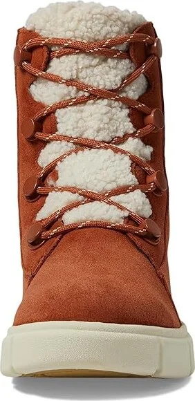 SOREL Sorel Explorertm III Joan Cozy Waterproof Women's Snow Shoes Sanguine/Natural : 5.5 B - Medium, Rubber/Suede - Image 2