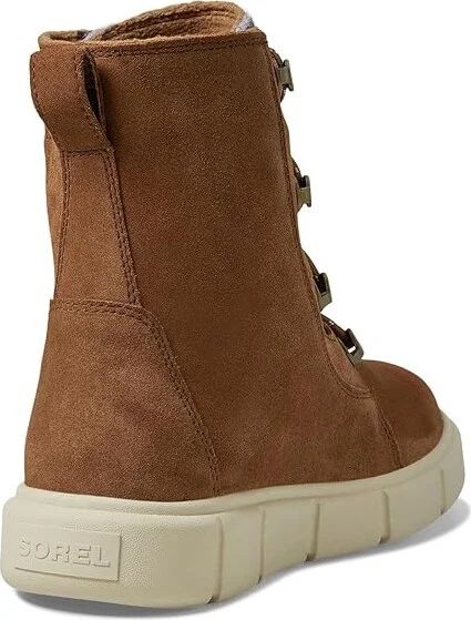 SOREL Sorel Explorertm III Joan Waterproof Women's Snow Shoes Velvet Tan/Chalk : 5 B - Medium, Suede - Image 4