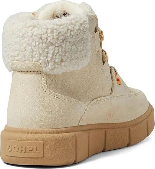 SOREL Sorel Explorertm III NW Lace Waterproof Women's Snow Shoes Honey White/Sea Salt : 9 B - Medium, Rubber/Suede - Image 4