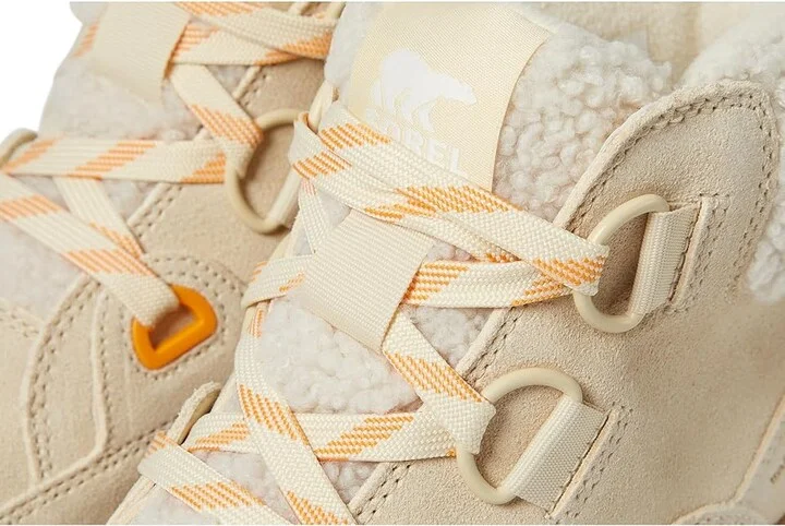 SOREL Sorel Explorertm III NW Lace Waterproof Women's Snow Shoes Honey White/Sea Salt : 9 B - Medium, Rubber/Suede - Image 5