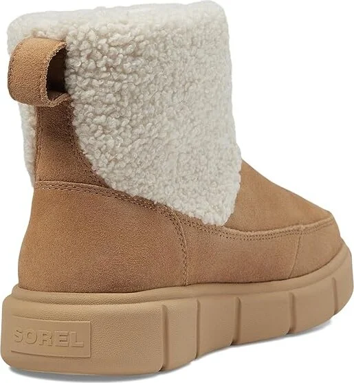 SOREL Sorel Explorertm III Slip-On Cozy Waterproof Women's Snow Shoes Tawny Buff/Sea Salt : 9 B - Medium, Suede - Image 4