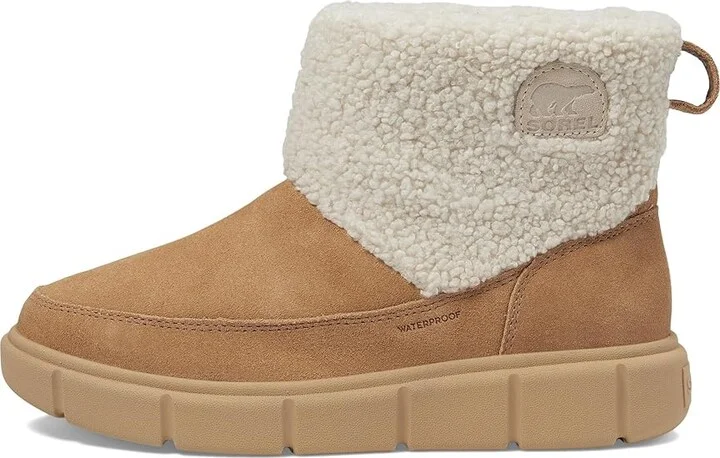 SOREL Sorel Explorertm III Slip-On Cozy Waterproof Women's Snow Shoes Tawny Buff/Sea Salt : 9 B - Medium, Suede - Image 5