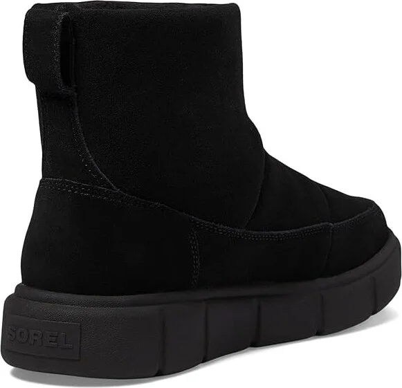 SOREL Sorel Explorertm III Slip-On Waterproof Women's Snow Shoes Black/Sea Salt : 7 B - Medium, Suede - Image 4