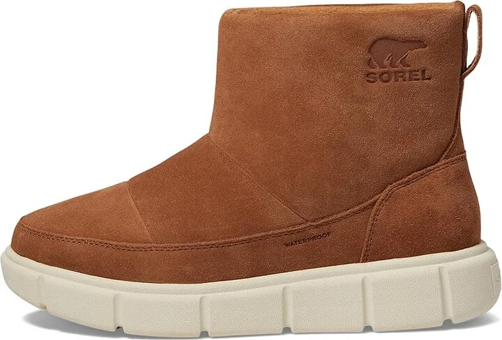 SOREL Sorel Explorertm III Slip-On Waterproof Women's Snow Shoes Velvet Tan/Chalk : 7.5 B - Medium, Suede - Image 5