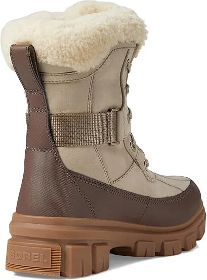 SOREL Tivolitm V Parc Waterproof Women's Snow Shoes Omega Taupe/Gum 10 : 5 B - Medium, Leather/Rubber - Image 4