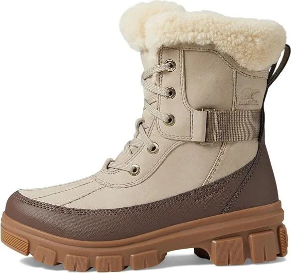 SOREL Tivolitm V Parc Waterproof Women's Snow Shoes Omega Taupe/Gum 10 : 5 B - Medium, Leather/Rubber - Image 6