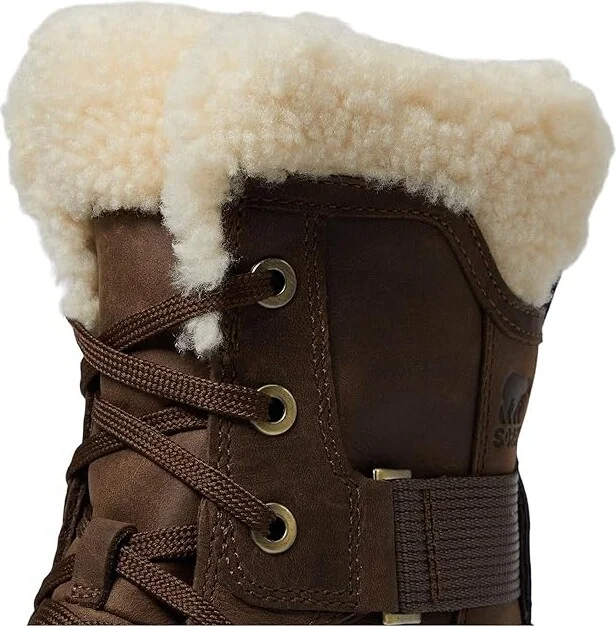 SOREL Tivolitm V Parc Waterproof Women's Snow Shoes Tobacco/Black : 10.5 B - Medium, Leather/Rubber - Image 5