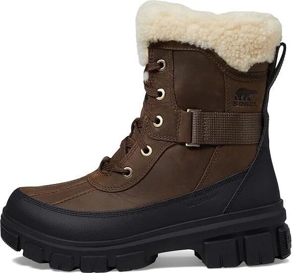 SOREL Tivolitm V Parc Waterproof Women's Snow Shoes Tobacco/Black : 10.5 B - Medium, Leather/Rubber - Image 6