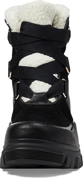 SOREL Tivolitm V Resort Waterproof Women's Snow Shoes Black/Chalk : 9 B - Medium, Leather/Suede - Image 2