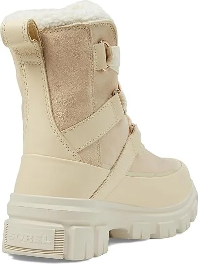 SOREL Tivolitm V Resort Waterproof Women's Snow Shoes Honey White/Chalk : 10.5 B - Medium, Leather/Suede - Image 4