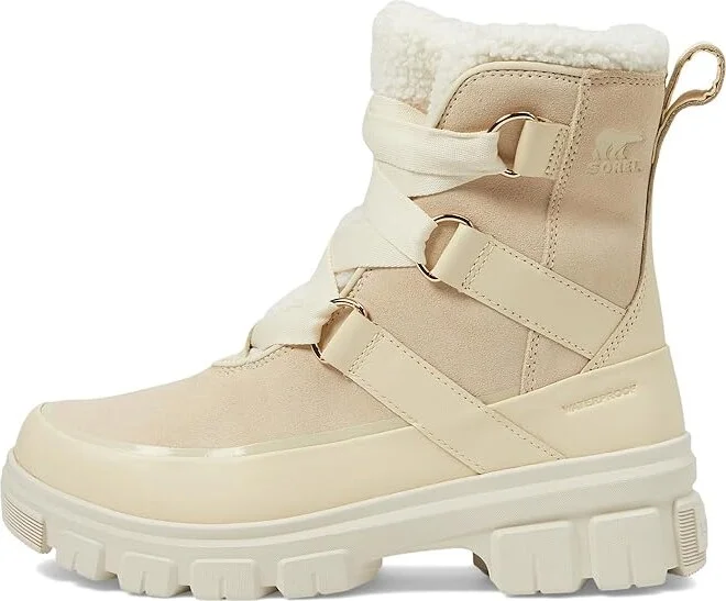 SOREL Tivolitm V Resort Waterproof Women's Snow Shoes Honey White/Chalk : 10.5 B - Medium, Leather/Suede - Image 5