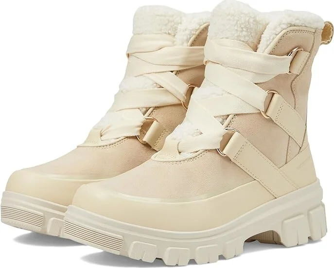 SOREL Tivolitm V Resort Waterproof Women's Snow Shoes Honey White/Chalk : 10.5 B - Medium, Leather/Suede