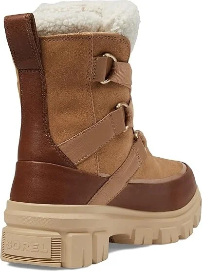 SOREL Tivolitm V Resort Waterproof Women's Snow Shoes Tawny Buff/Ceramic : 8.5 B - Medium, Leather/Suede - Image 4