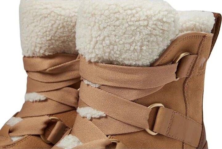 SOREL Tivolitm V Resort Waterproof Women's Snow Shoes Tawny Buff/Ceramic : 8.5 B - Medium, Leather/Suede - Image 6