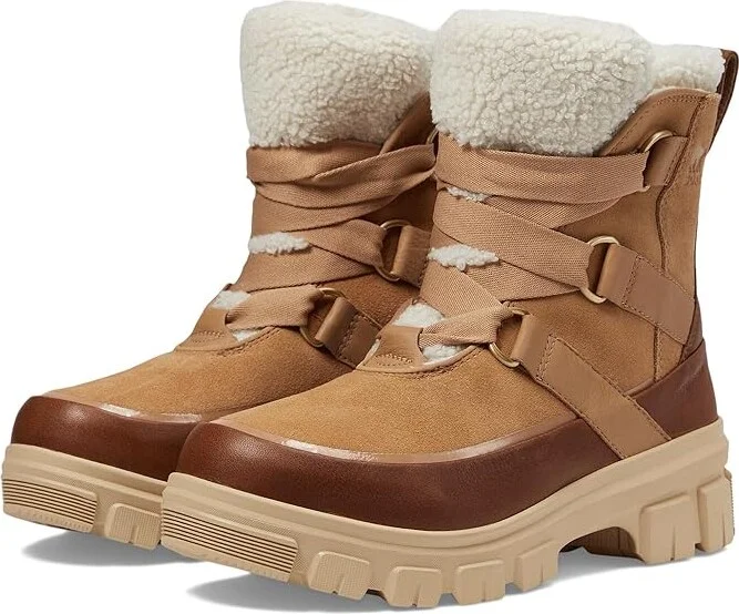 SOREL Tivolitm V Resort Waterproof Women's Snow Shoes Tawny Buff/Ceramic : 8.5 B - Medium, Leather/Suede