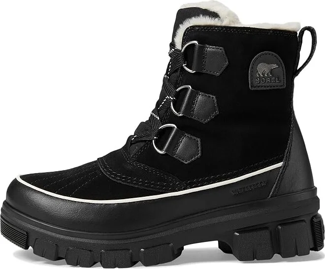 SOREL Tivolitm V Waterproof Women's Snow Shoes Black/Fawn : 9.5 B - Medium, Canvas/Leather/Rubber - Image 6