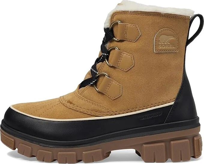 SOREL Tivolitm V Waterproof Women's Snow Shoes Curry/Black : 5 B - Medium, Canvas/Leather/Rubber - Image 5