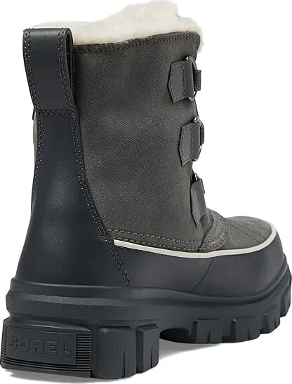 SOREL Tivolitm V Waterproof Women's Snow Shoes Quarry/Grill : 9 B - Medium, Canvas/Leather/Rubber - Image 4