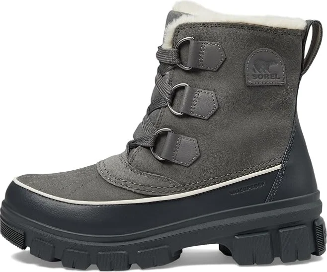 SOREL Tivolitm V Waterproof Women's Snow Shoes Quarry/Grill : 9 B - Medium, Canvas/Leather/Rubber - Image 5