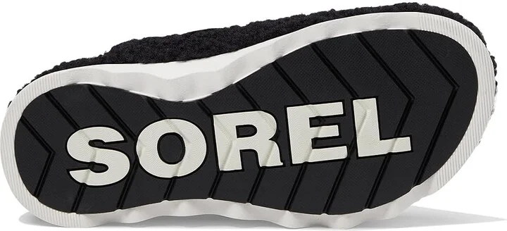 SOREL Viibetm Clog Cozy Women's Clog/Mule Shoes Black/Sea Salt : 12 B - Medium, Leather/Textile - Image 3