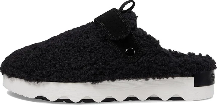 SOREL Viibetm Clog Cozy Women's Clog/Mule Shoes Black/Sea Salt : 12 B - Medium, Leather/Textile - Image 5
