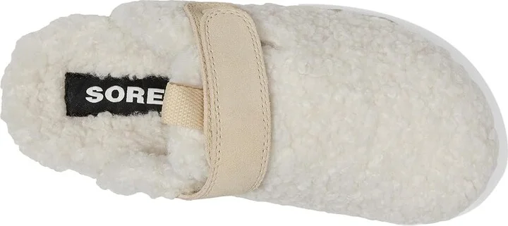 SOREL Viibetm Clog Cozy Women's Clog/Mule Shoes Natural/Bleached Ceramic : 10 B - Medium, Leather/Textile - Image 2